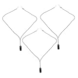 Ipetboom 3Stücke Hörgeräteclip Halterung Lost Schutzband Für Hörverstärker Langlebiges Lanyard Für Senioren Tragbar Schwarzes Design