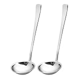 GRÄWE 2er Set Saucenlöffel 18 cm, Soßenkelle, Soßenlöffel, Schöpflöffel, Edelstahl poliert, Suppenkelle, spülmaschinengeeignet, Serie Würzburg