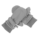 Beaupretty Skihandschuhe Warm Gefüttert Verstellbare Bündchen Wasserabweisend für Jungen und Mädchen Atmungsaktive Schneehandschuhe für Winteraktivitäten