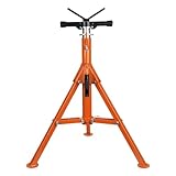 Hapihom Rohrständer V-Kopf, 71-132 cm höhenverstellbar, 1200KG Tragfähigkeit, Tragbaren Jack Stands mit Klappbeinen, Stahl Allzweckbuchse für Schweißprojekte im Automobilbau