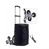 Robuster, faltbarer Aluminiumrahmen Sackkarre mit Seil, ideal für drinnen und draußen, Reisen, Einkaufen, Sackkarre und Trolley-Kombination