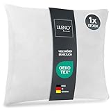 LILENO HOME 1er Set Kissenfüllung 45x45 cm - 40°C waschbares Innenkissen geeignet für Allergiker - Polyester Kisseninlet als Couchkissen, Sofa Kissen, Cocktailkissen und Kopfkissen