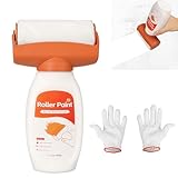 SOS Wandfarbe Weiß Roller, 500g Molto SOS Easy Wandfarbe Weiß Rollbürste, Wandradierer Für Weiße Wände, Ausbesserungsfarbe Weiss Zum Weiße Farbe Wand Ausbessern Bei Kratzern Und Flecken