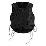 ALCXAZS Reitweste für Erwachsene, stoßdämpfende Baumwolle, Sicherheit, Reiten, Körperschutz, Weste, bewegliche Polster im Freien, XL