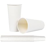 HEKU 50 weiße Pappbecher 0,5l | Frischfaser mit Beschichtung | Umweltfreundlich & recyclingfähig | FSC-Zertifiziert | Für Heiß- und Kaltgetränke | Ideal für Veranstaltungen, Büros und Cafés