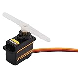 Karlak Metallgetriebe-Servo, Hohe Geschwindigkeit, Effizient, Futaba/JR, ES08MAII 12 G/1,8 Kg/10 Sek., Leichtgängig für Starrflügler, Hubschrauber, Roboter