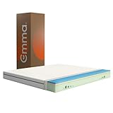 Emma One Matratze, Kaltschaummatratze, 160x200 cm, H2 Härtegrad Mittelhart, 18 cm Höhe, 3-Zonen-Stützung, Atmungsaktiver & Waschbarer Bezug