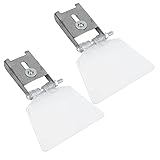 Qudinip 2 Stück Tischschleifer-Augenschutz, 304 Edelstahl-Schutzschildbefestigung mit Halterung, für Tischschleifer Vom Typ 125 150 200 250