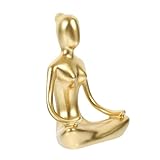 Ciieeo Yoga Figurine Dekorative Harz Skulptur für Schreibtisch Wohnzimmer Büro Kreative Yoga Dekoration für Micro Landschaften und Pädagogisches