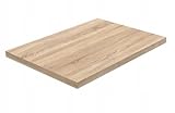 Laclar Küchenarbeitsplatte 80 cm - robust - Mit abgerundeten Kanten - strapazierfähig und pflegeleicht - Laminatbeschichtung hinten - Arbeitsplatte Sonoma Eiche 3025 WO