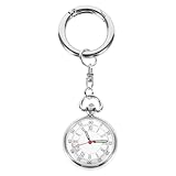 SHERCHPRY Krankenschwesteruhr Mit Schlüsselanhänger Leuchtende Taschenuhr Aus Hochwertigem Material Quarzwerk Für Präzision Und Robustheit Ablesbar Auch Nachts Durch Transparentes Und