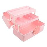 TOVINANNA Haargummi Box Tragbare Aufbewahrungsbox für Haaraccessoires Multifunktionaler Organizer mit Fächern für Schmuck und Haarspangen für Reise und Alltag
