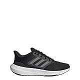 adidas Women's Ultrabounce Sneaker, Black/White/Black (Wide), 6
