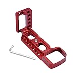 Quick Release Vlog L Platte Halterung Halter Hand for Grip for Sony A6000 A6100 A6300 A6400 Digital Kamera for Arca for Swiss Stativ Kopf(Red Type-A)