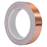 Kupferfolie Klebeband – Einseitiges Kupferband Für Glasarbeiten, Löten, Bastelprojekte, Elektrikreparaturen Und Papierkreise | Kreatives Kupferband