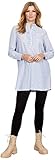 SOYACONCEPT Womens SC-Bea 3 Striped Ruffle Tunika-Shirt, Cashmere Blue Combi, Large