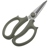 VALICLUD Edelstahl Blumenschere mit Spitzem Kopf Rutschfester Griff Tragbare Gartenschere für Zweige Blumen und Obstbäume Rostfrei Leicht und Langlebig