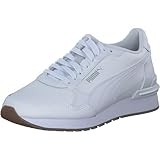 PUMA ST Runner V4 L Unisex-Sneaker, Weiß-Gletschergrau-Gum, 8 UK