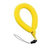 NUOBESTY 2 Stück Wasserdichter Kamerafloat Strap Universelles Schwimmendes Handgelenkband für Unterwasserkameras und Smartphones Gelb Optimal für Schnorcheln und Tauchen