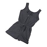 FRCOLOR Einteiliger Jumpsuit Für Damen Lässiger Sommer-strand-strampler Ärmellose Camisole-oberteil Mit Weichem Stoff Schmaler Geeignet Für Freizeit Party Strand Zuhause Straße Arbeit