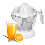 Clatronic® Zitronenpresse für versch. Früchte | Saftpresse mit 1,2 Liter abnehmbarem Behälter & Aromadeckel | Orangenpresse mit automatischer Start-/Stoppfunktion & Rechts-Linkslauf | ZP 3066