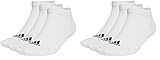 adidas, Confezione Da 3 Paia Di Calzini Bassi Thin & Light Sportswear, Socken, Weiß Schwarz, S, Unisex-Adult (Packung mit 2)