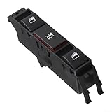 Durashmall Fensterheber Schalter für E46 3er Serie 1999–2005 320D 320I Limousine Touring vorne Fahrerseite Ersatz OEM 61316902184 Schwarz ABS