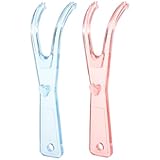 SUPVOX 2 stücke Zahnseidenhalter für Zähne: Wiederverwendbare Zahnseides Handle Holder Ersatz Flossmate Griffe für die Zahnreinigung(Rosa + Blau)