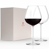 Stölzle Lausitz Burgunderkelch Fino 2er-Set I Hochwertige Rotweingläser optimal für Burgunder I Extra Dünne Burgundergläser I Spühlmaschinenfeste Weinkelche mit maximaler Geschmacksentfaltung