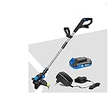 Elektrischer Rasenmäher, 20 V, kabelloser Rasenmäher, 30,5 cm (12 Zoll), automatischer Fadenschneider, Gartenschnittwerkzeuge, Lithium-Ionen-Akku (Farbe : 20V-Coil-Set1, Siz