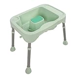 Luocute Shampoo-Becken, Tragbares, Verstellbares Haarwaschbecken für Neugeborene, Schwangere Frauen, ältere Menschen, mit Nackenstütze (GREEN)