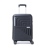 Mixibaby Gorilla Hartschalen Koffer Trolley Reisekoffer Rollkoffer Handgepäck mit 4 Zwillingsrollen, Farbe:Schwarz PP23
