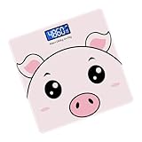 Healeved 1Stück Digitale Körperwaage Präzise Hausskala Rosa Für Exakte Gewichtsmessung Elektronische Gewichtskala Für Zuhause Batteriebetrieben Ohne Batterie