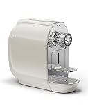 Afro Coffee Kahawa Premium Kaffeemaschine Ivory White – kompakte Kapselmaschine mit 19 Bar Druck, Auto Power Off & herausnehmbarem Wassertank