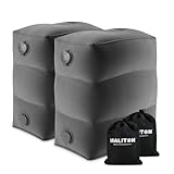 Maliton Fußstütze Flugzeug, Aufblasbare Fußstütze Kissen für Reisen Auto & Zuhause & Büro, Höhenverstellbar Flyaway Kids Bed, Zum Schlafen auf langen Flügen für Kinder (Dunkelgrau, 2 Stück)