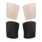 2 Paar rutschfeste Beinmanschetten, Elastische Oberschenkelmanschetten, Anti-Reibungs-Beinmanschetten, Silikonstreifen-Anti-Rutsch-Beingurte, Unsichtbare, Spurlose Oberschenkelbandagen