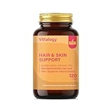 Vittalogy Haar & Haut Komplex – Biotin, Zink, Hyaluronsäure & Vitamine – Gegen Haarausfall, für Haut, Nägel & Haarwachstum – 120 vegane Kapseln