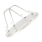 Homoyoyo Edelstahl Toaster Grillrost Abnehmbar Rostfrei für Outdoor Küche Camping Grillparty Toastwärmer Robust Langlebig