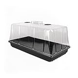 GrowPRO High Dome Zimmergewächshaus, 54x27x25 cm - Anzuchthaus mit verschließbaren Belüftungslöchen, 1 Stück