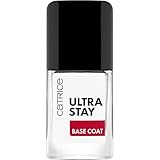 Catrice Ultra Stay Base Coat, Unterlack, Transparent, langanhaltend, glättend, schnelltrocknend, vegan, ohne Mikroplastikpartikel, ohne Konservierungsstoffe, ohne Parfüm, 1er Pack (10.5ml)