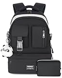 Schulrucksack Mädchen Teenager Rucksack Tagesrucksack Damen 16 Zoll Laptop-Rucksäcke Wasserdicht Daypack, 5-10 klasse 10 11 12 13-22 Jahre Schulranzen Schultaschen Set für Schule School Bags Backpack
