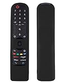 Annlpoy silikon Fernbedienung hülle Kompatibel mit LG QNED Smart TV MR21GA/MR21GC/MR22GN/MR23GN/MR24GA/MR24GN, Schutzhülle für LG 2022/2023/2024 Magic Fernbedienung, rutschfest, Robust, Schwarz