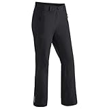 Maier Sports Ronka, Damen Skihose, Wasserdichte Schneehose, Schützender Schneefang und verstellbarer Bund, PFC-frei, mTHERM Wattierung & mTEX Wetterschutz, Schwarz, Gr. 40 (W31/L31)