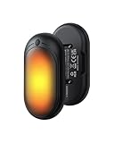 VEGER Handwärmer 2er-Pack 6000mAh, Taschenwärmer Wiederaufladbar mit 3 Stufen, Elektrische Hand Warmer, Handlich & Praktisch, ideal für Outdoors,Spaziergänge,Ski,zum Boulen und mehr im Winter(Schwarz)