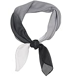 FAIRYGATE Chiffon Seidentuch Damen Halstuch Elegant Bandana Tuch Kopftücher Taschentuch Ansatz Scarf Bandana Seide Große Schal für Haar Kopftuch Weiches Satinschal Halstuch für Frauen DA2718