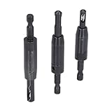 Bohrer, Positionierungsbohrer 1/8 Zoll, 7/64 Zoll, 3/32 Zoll, 3-teiliges Scharnierbohrer-Set für Fenster, Türen, Möbel