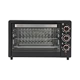 TaNeHaKi Mini Ofen,Elektrobackofen,22l Backofen Mit Grillpfanne Und Grillrost, 120-250 °C Einstellbarer Temperatur,Timer,Pizza-Ofen 1000w