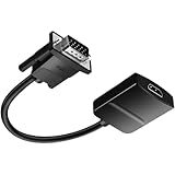 HDOYTXXM Kompakte VGA HDMIS Videokonverter Plugs Und Play USB Powered Unterstützt 1080p Signale Übertragen PC In Fernseher Die VGA Männchen Mit HDMIS Konvertierern Anschließen