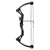 Strongbow Besra - Compoundbogen, Schwarz, 11.34 kg, 20.5 Zoll, Rechtshänder, Einsteiger, Bogensport