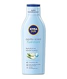 NIVEA SUN After Sun Milch Feuchtigkeitsspendende After Sun Milch (1 x 200 ml), feuchtigkeitsspendende Körpermilch mit Bio-Aloe Vera für intensive und langanhaltende Feuchtigkeitsversorgung